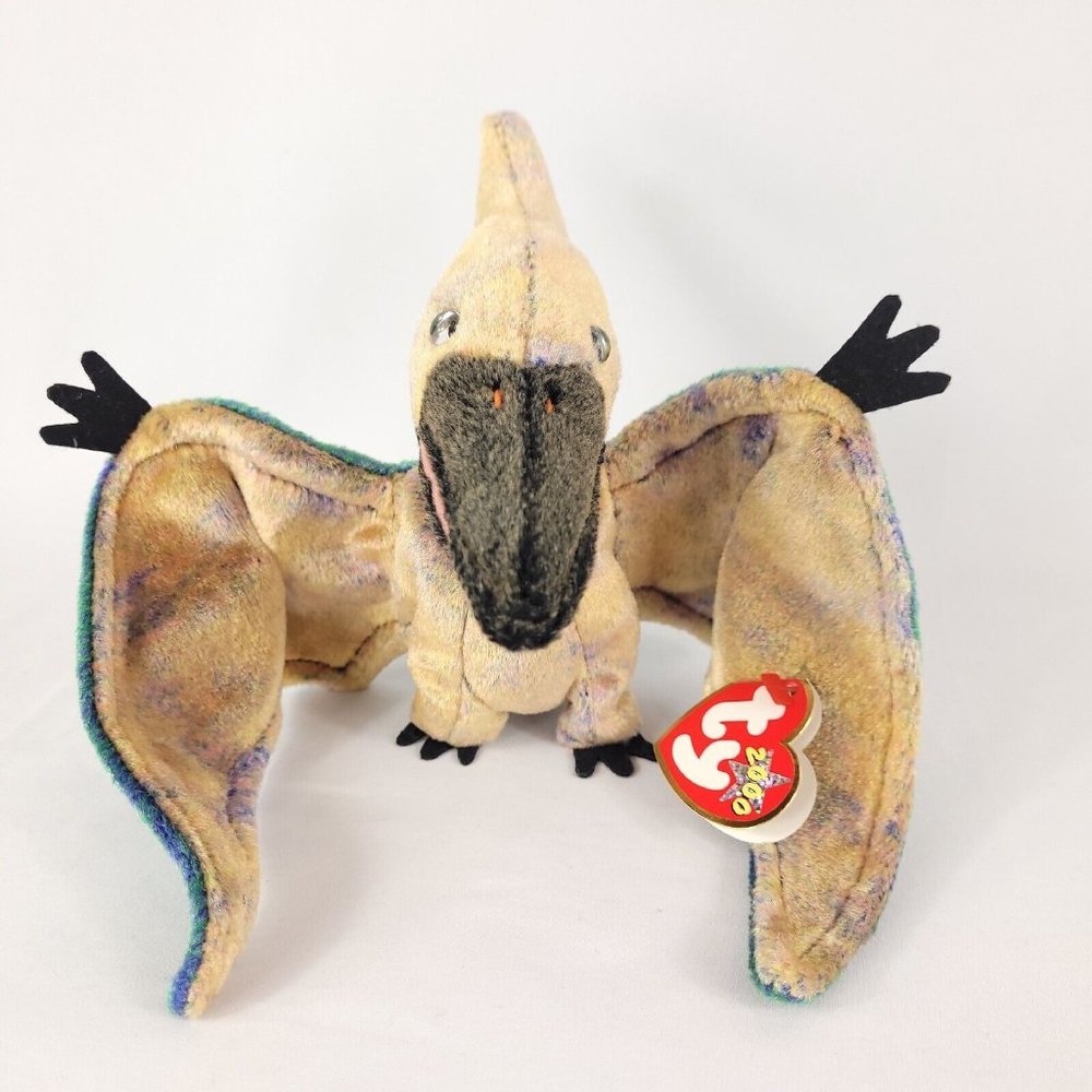 TY Beanie Babies Swoop The Pterodactyl 2000 6th Gen Rare With Tag Beanie Baby